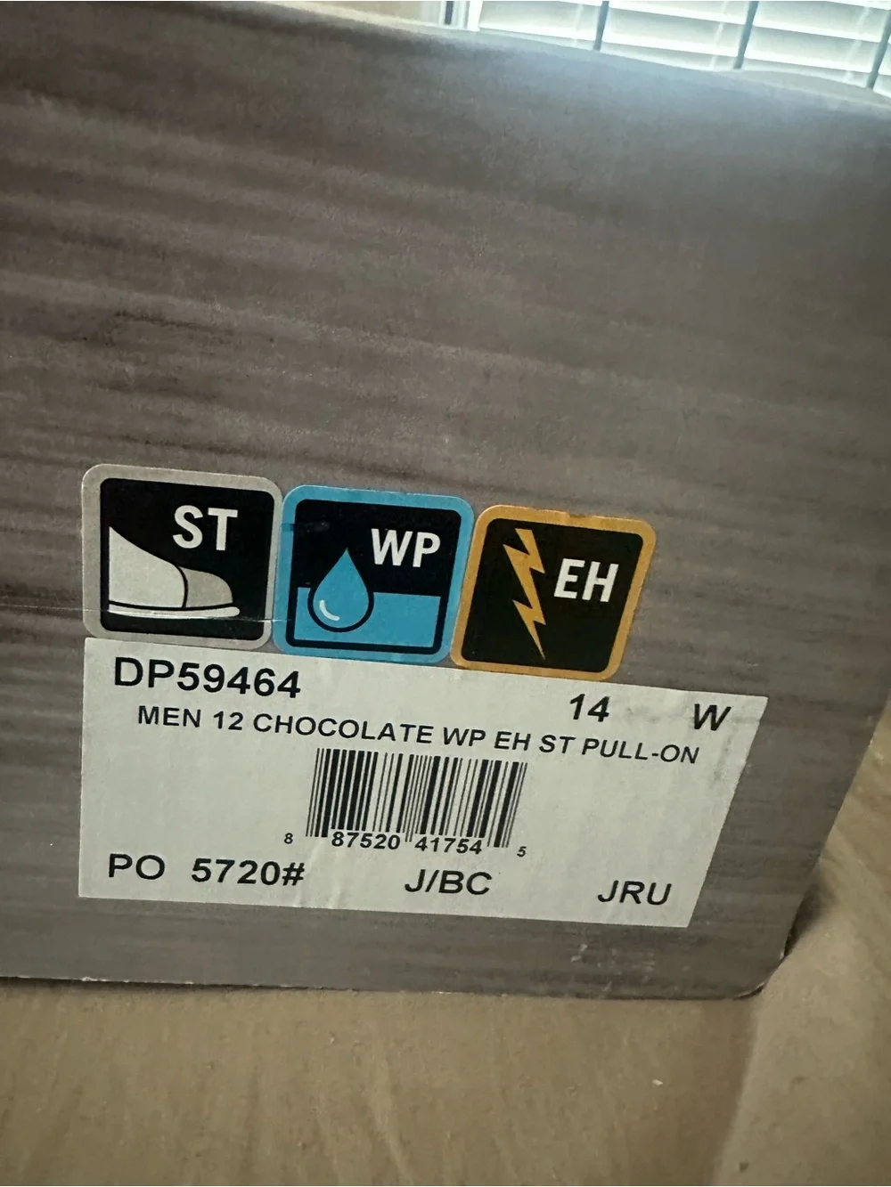 Dan Post Dark Brown Work Certified Pull-On Western Boots